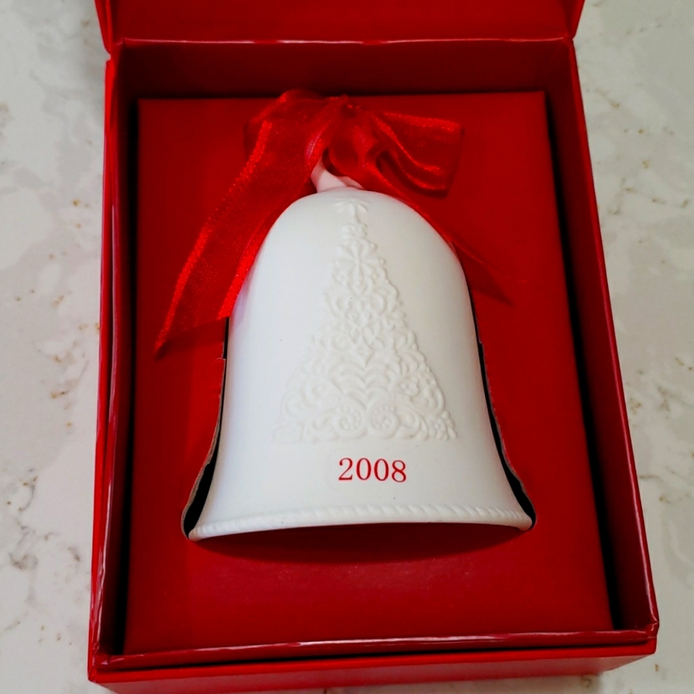 2008 Hallmark Porcelain Bell Christmas Ornament